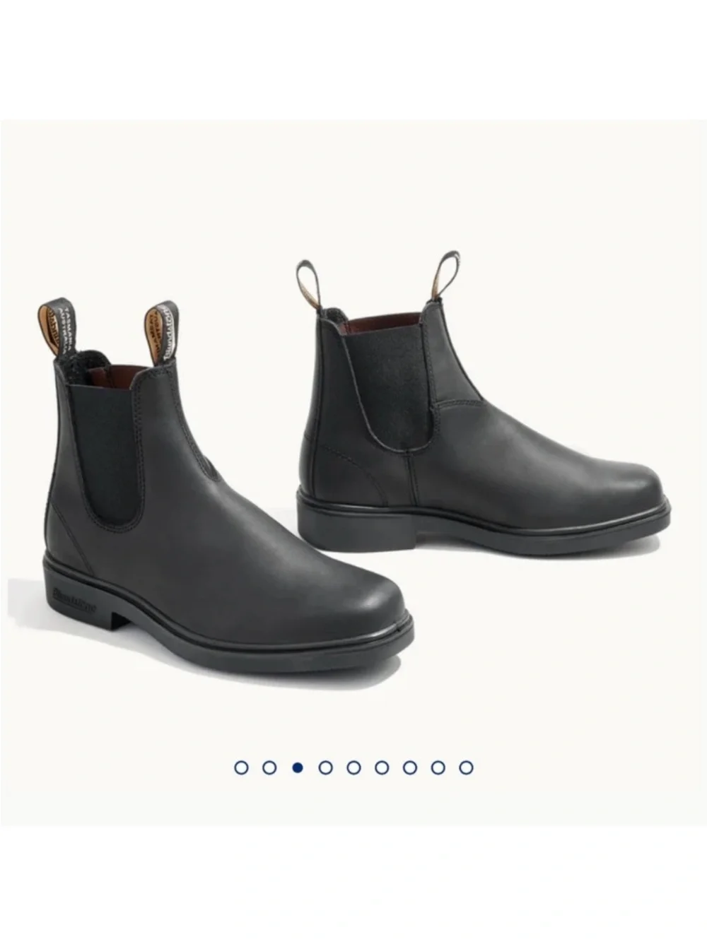 Blundstone 063 Square Toe Black Leather Chelsea Boots